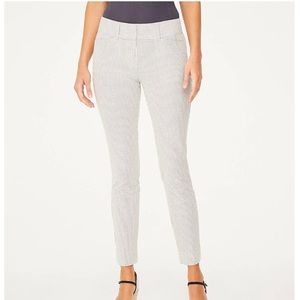 NWT LOFT Seersucker Skinny Ankle Pants - 8